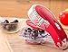 Cherry Pitter Kitchen Tool | Professional Cherry Stone Remover | Dishwasher Safe Utensil, Non-Skid Base & Removable Pit Container | Protect Your Clothes, Eliminate Mess & Counter Stains | 6 Cherries