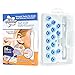 Ear Wax Cleaner - MEXITOP 16 New-Designed Replacement Tips, Ear Pick Spiral Improves the Effect of Ear Wax Removal Drop + Bonus Noise Canceling Ear Plugs, Blue (Upgraded Version)