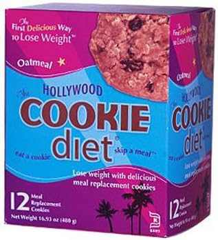 New - Hollywood Diet Miracle Products Hollywood Cookie Diet Meal Replacement Cookie Oatmeal - 12 Cookies