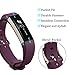 KingAcc Compatible Replacement Bands for Fitbit Alta HR, Fitbit Alta, Silicone Fitbit Alta HR Band Alta Band, Buckle Wristband Strap Women Men (1-Pack, Dark Purple, Small)