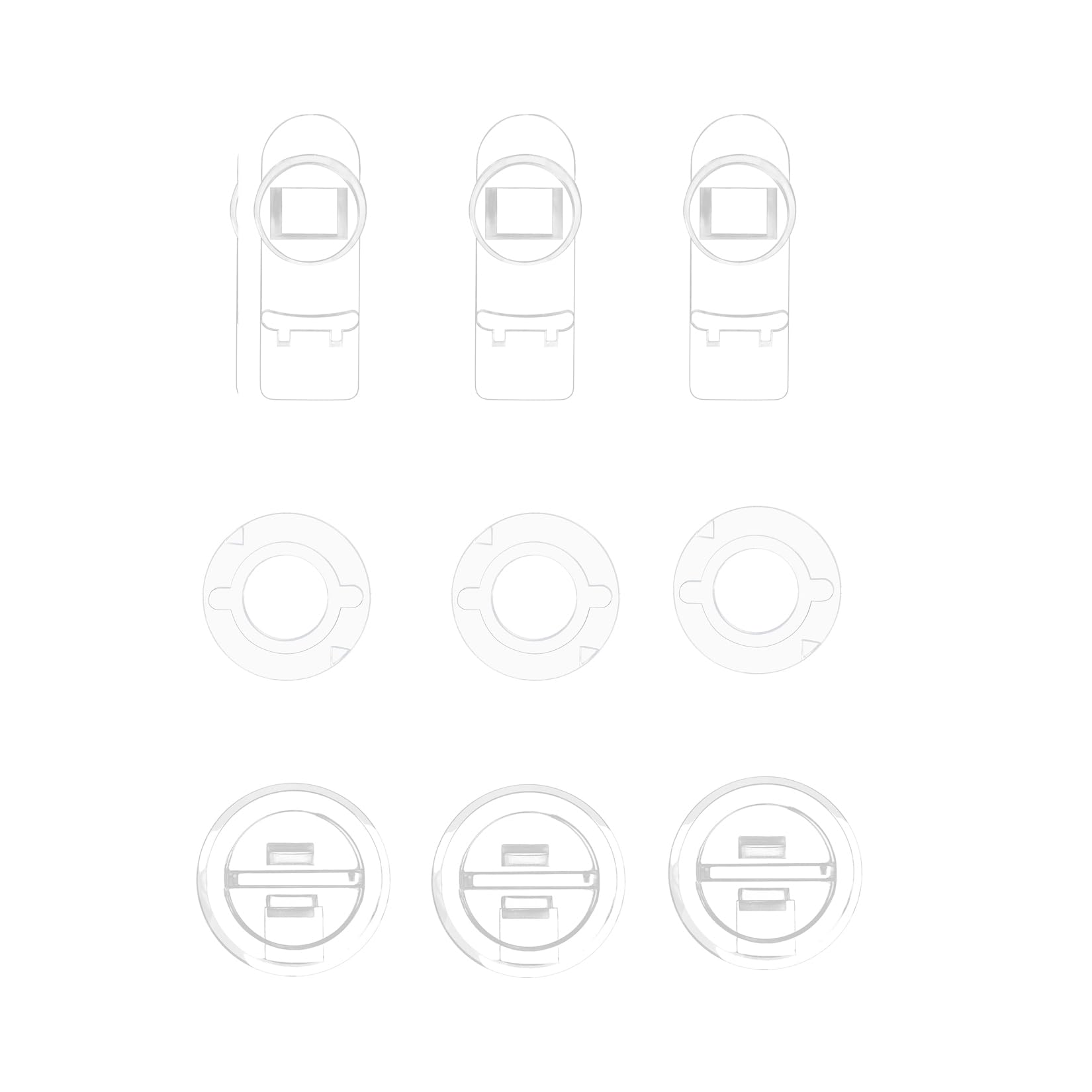 Niteangel Stacker Hamster Cage Accessories - Stacker Cage Wheels or Stacking Holders or Replacement Glass Board for Hamster Gerbil Mice Degu Or Other Small-Sized Pet (Door Lockers Set)