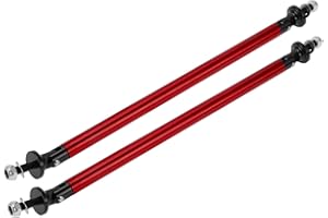 PARSLUCK 2pcs 200mm/7.87in Car Splitter Support Rods Adjustable Front Rear Bumper Lip Splitter Strut Rod Tie Support Bars Alu