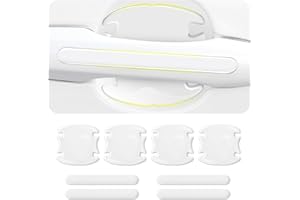 SOMUCH Car Door Handle Scratch Protectors and Anti-Scratch Bowl Protector Sticker Films for Comprehensive Paint Cover Protection,Car Protector Accessories (Transparent)