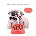 HSpet-HOME Dog Bowls Slow Feeder Fun Interactive Anti-Choke Pet Bowl Non-Slip Drink Water Bowl Healthy Food Bowl Bloat Stop Happy Foraging Bowl (Red)