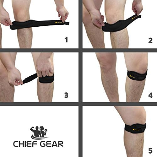 Copper Knee Braces (1 Pair) with FREE Patella Knee Braces (1 Pair) - GUARANTEED Best Copper Infused Fit - Compression &amp; Recovery Sleeves - Both Men &amp; Women - by Copper Chief Gear