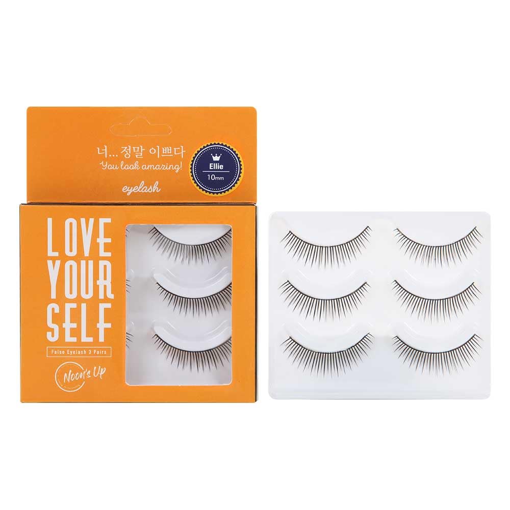 [NOON’S UP LOVE YOURSELF False Eyelash 3 Pairs] – ★Glue is not included!!★ Eyelash, Fake Eyelash, Eye Lashes, Eyebrow growth, Dramatic Lashes, Lashes with Glue (ELLIE)