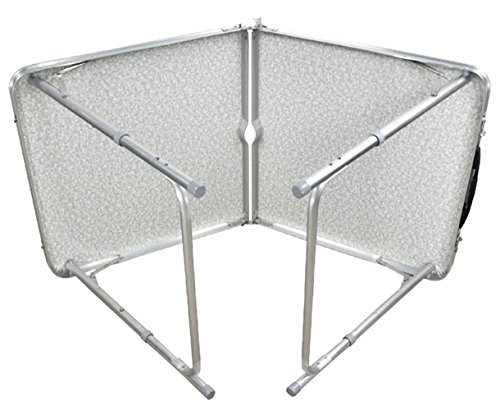 4Ft 120 x 60 cm Folding Table Adjustable Height with Carrying Handle & Steel Legs, Portable 