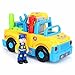 Geefia Tool Truck Toy Multifunctional Take Apart Building Toy with Electric Drill and Tools, Bump and Go, Music and Light