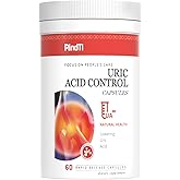 RindTi Purge Uric Acid Flush Detox and Cleanse with Tart Cherry, Celery Seed Extract and Turmeric for Daily Joint Comfort and Kidney Support, 60 Capsules