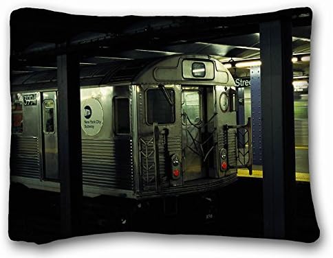 Custom Decoration Standard Size PillowCase - City train Station Metro stop Creative Miscellaneous 20"*26" One Side