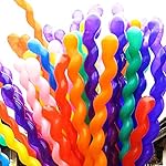 100Pcs Latex Spiral Balloons 40"/Wedding/Birthday Party Decor Children Kids Gift By Atlantic (Random Color)