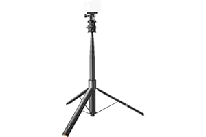 ciciglow 62.99in Auto Open Tripod, Extendable Selfie Stick for Phone Action Camera, Selfie Stick Monopod with 1/4 Inch Screw,