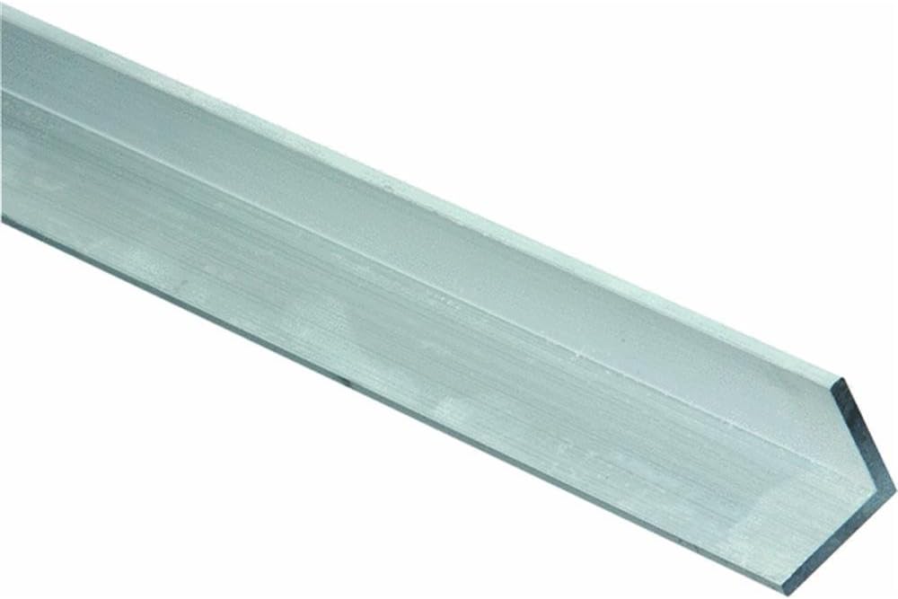 Stanley National N342-121 Stanley Equal Angle, 1 in Leg X 1/8 in T, 36 in L, Aluminum, Mill, 1" x quot x quot