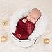 2PCS Set Stretch Wraps Christmas Newborn Photo Props Photography Baby Shoot Knit