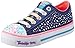 Skechers Kids Twinkle Toes Chit Chat Light-Up Lace-Up Sneaker,Bleu marine,11 M US Little Kid