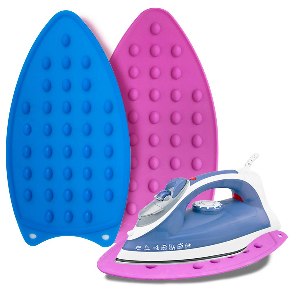 Photo 1 of Silicone Iron Rest Pad - Iron Rest Plate, Purple and Blue 2 Pack Perfect for Ironing Board Ironing Board and Mat