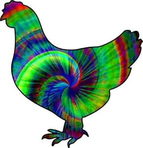 Pollo imán - Tie Dye - de regalo de pollo imán - imán de nevera ...