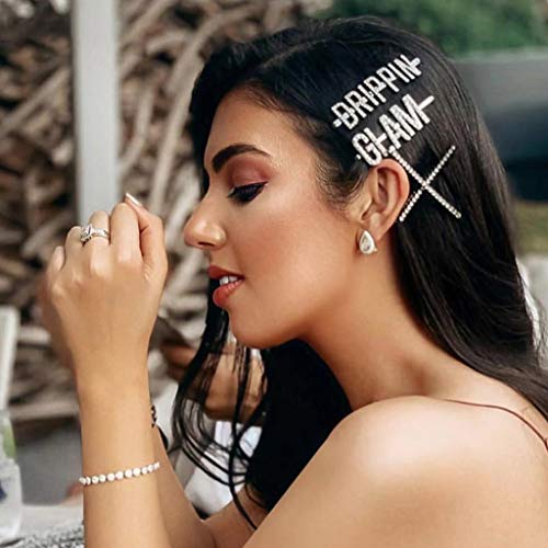 image for Bobby Pins Hair Clip, Yangerous Glitter Rhinestone Faux Crystal Funny 