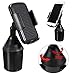 Islandse Weathertech CupFone Universal Adjustable Cup Holder Car Mount for Cell Phones Black