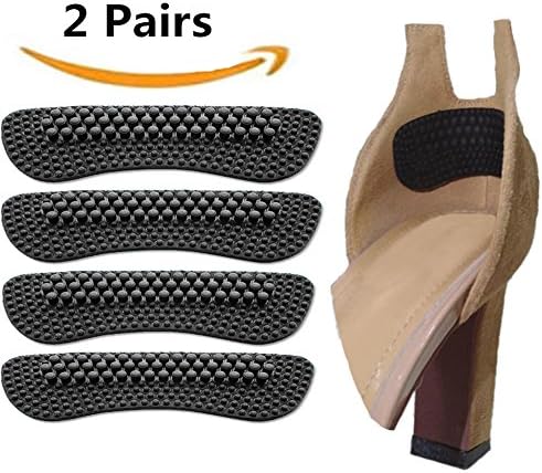 Upgrade Heel Cushions Inserts Pads for Women Men Loose Shoes, High Heel Grips Liner Shoes Too Big Self Adhesive Shoe Insoles Foot Heel Care Protector (2 Pairs))