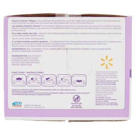 ingredients in parents choice wipes