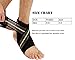LinkedGo Ankle Compression Support Breathable Ankle Brace for Running Basketball Ankle Sprain Fatigue (One Size) (Right)