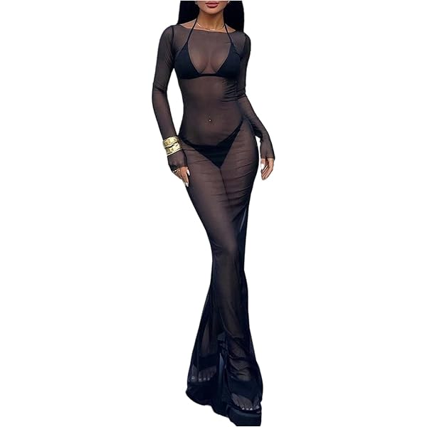 knee length dresses for ladies Romane Sheer Bottom Dress S main image 1