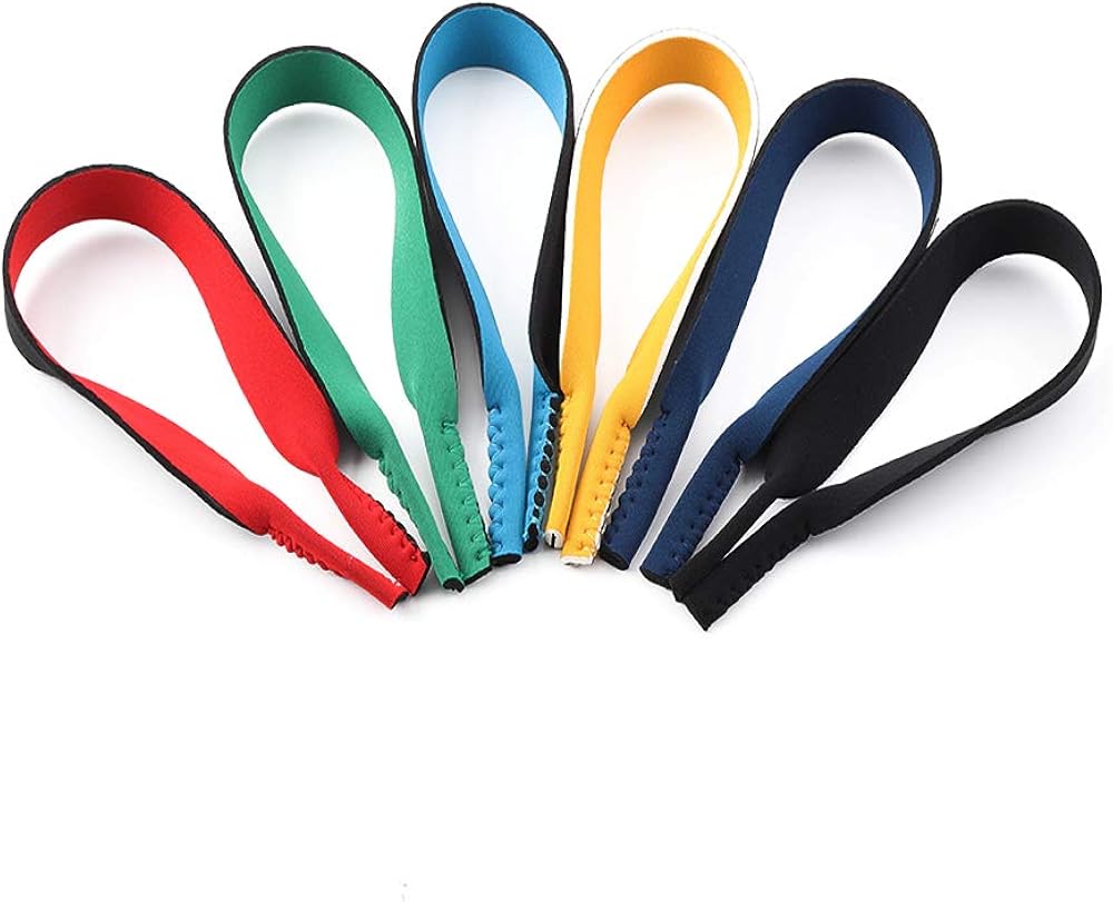 Surplex 6 Pack Neoprene Elastic Cord Retainer Strap Band for Sports