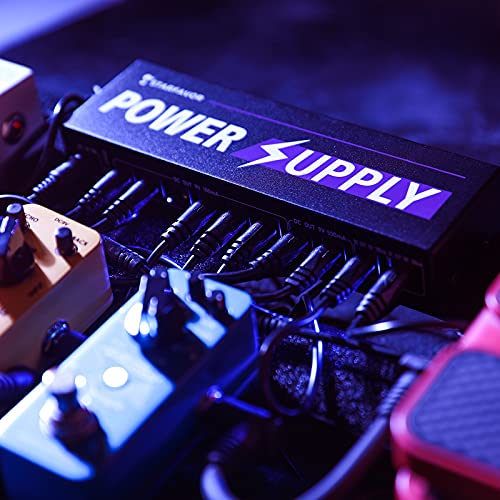 Starfavor Guitar Pedal Power Supply 10 Isolated DC Output for 9V/12V