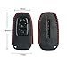 EASYGUARD LC01 genuine Leather case Cover Protector Case 1pc EC002 & EC003 PKE ALARM KEY FOB remote control (001, Black)