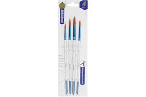 4 Pcs Paint Brushes Set Nylon Hair Watercolour Painting Fine Tip Brush Drawing Supplies