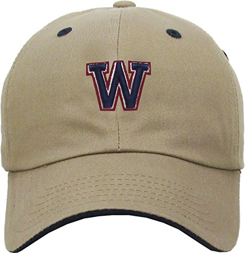 KPA-1463 KHK W Alphabet Letter Dad Hat Polo Cap Adjustable