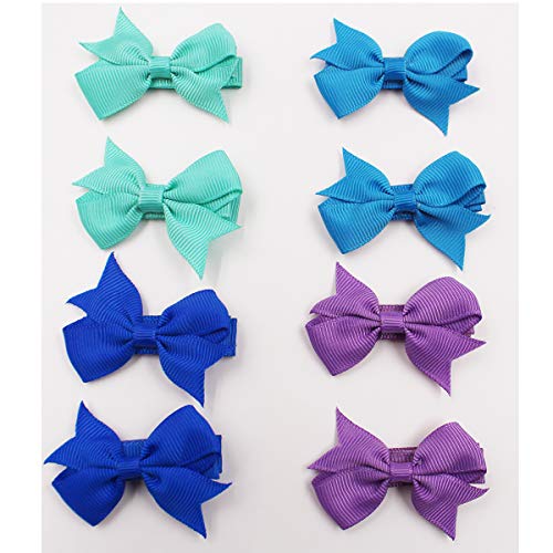 50PCS Hair Bows Clips for Fine Hair 2inch Tiny Grosgrain Ribbon Baby Bows Alligator Hair Clips Fully Lined for Infants Newborns Toddlers