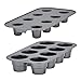 Baker's Advantage - 5176873 Baker's Advantage Fillables 2-Piece Non-Stick Cake Cone Pan, Set of 1, Gray