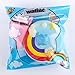 WATINC Kawaii 2pcs Jumbo Cake Set Squishy Slow Rising Sweet Scented Vent Charms Kid Toy Hand Toy, Stress Relief Toy Doll Gift Fun Large (Dolphin Cake&Cream)