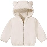 Patgoal Toddler Girls Fleece Jacket Bear Ear ZipUp Leopard Hooded Coat Fall Winter Fuzzy Warm Outerwear with Pocket 2-7T