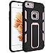 iPhone 6s Case,iPhone 6 Case,YEONPHOM Dual Layer Heavy Duty Shock-Absorption Non-Slip Bumper and Anti-Scratch Hard Back Cover with Kickstand Protective Case for Apple iPhone 6/6S(Black/Rose Gold)