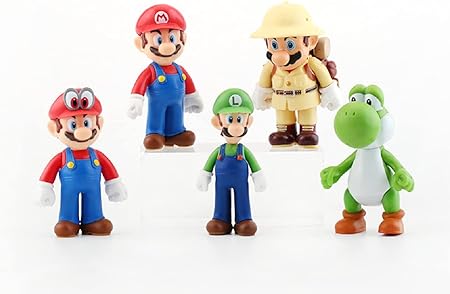 Amazon スーパーマリオおもちゃ ルイージとヨッシーのマリオフィギュア5体セット 動く頭と腕 マリオプレイセット 演奏または装飾用 4インチ スーパーマリオフィギュア ロボット ソフビ人形 おもちゃ Amazon スーパーマリオおもちゃ ルイージとヨッシーのマリオフィギュア5体セット 動く頭と腕 マリオプレイセット 演奏または装飾用 4インチ スーパーマリオフィギュア ロボット ソフビ人形 おもちゃ