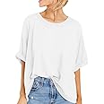 Women Oversized T-Shirt Summer Casual Short Sleeve Loose Tee Tops