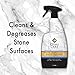 Granite Cleaner and Microfiber Cloth - 32 Fluid Ounces - Stone Care International - Granite Quartz and Stone Daily Cleaner