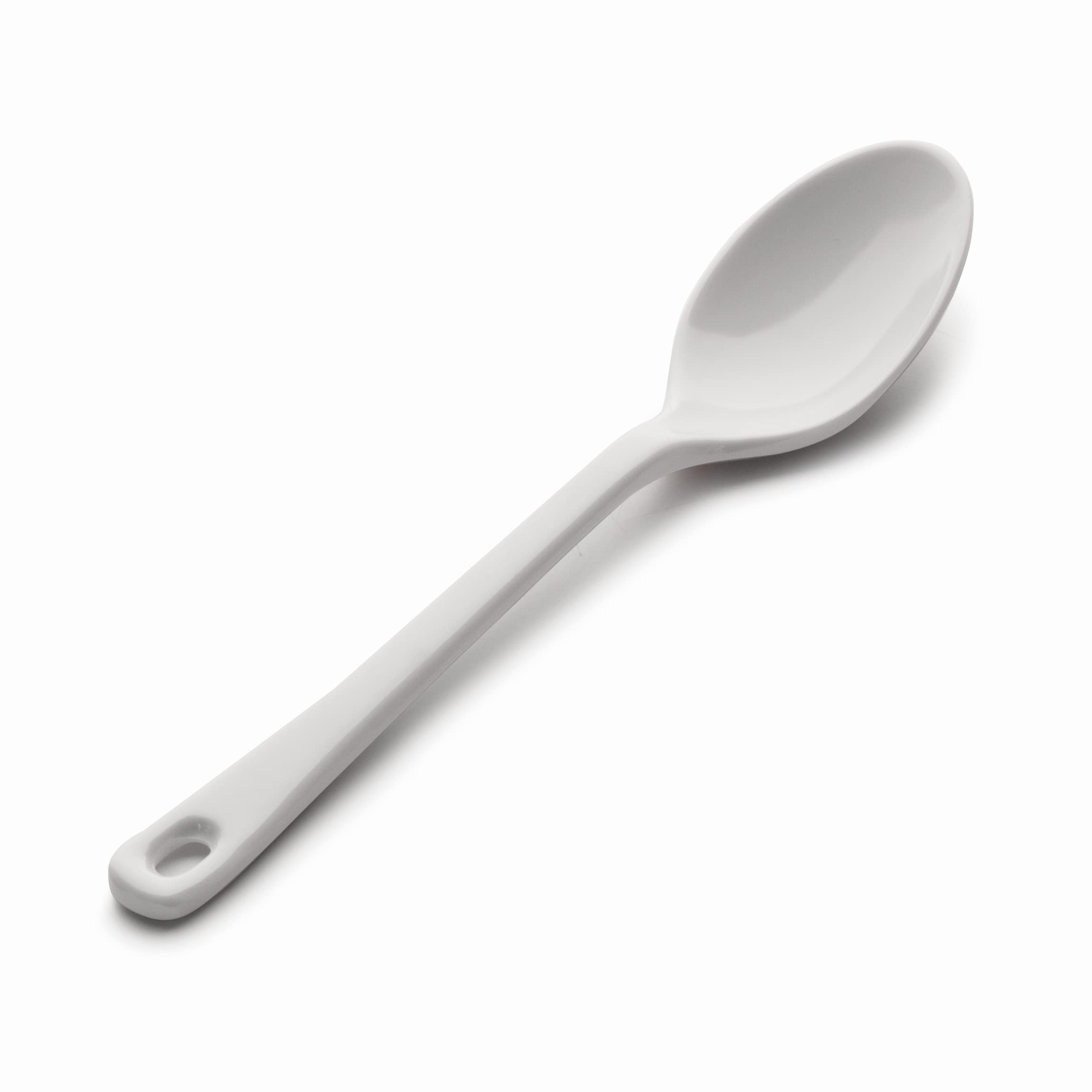 Lacor 63600 Melamine Classic Plain Spoon, 18 cm, White