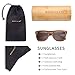 WISH CLUB Polarized Lenses Wood Sunglasses for Women and Men with Box UV 400 Protection (Brown)