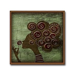 Framed Canvas Wall Art for Living Room, Bedroom Indian Tribe Totem Theme Canvas Prints for Home Decoration Ready to Hang - 16x16 inches