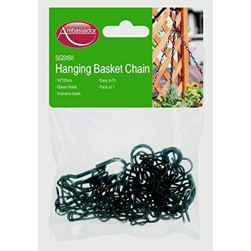 Hanging Basket Chain SupaGarden Hanging Basket Chain Green 14" Easy to Fit