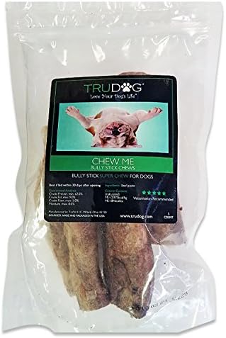 All-Natural Chew Sticks for Dogs - Chew Me: 6" Chews - All-Natural, Raw, Freeze-Dried - Helps Promote Dental Hygiene &amp; Better Breath - Rawhide Alternative