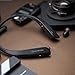 Phiaton BT 150 NC Black Wireless Bluetooth Retractable Headphones – Active Noise Cancelling Bluetooth Headphones with Touch Control Neckband and Wireless Headphone Mic
