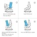 BONAIR OUTFITTERS Inflatable Travel Foot Rest Pillow | Kids Airplane Bed to Sleep | Adjustable Height Leg Pillow | with Bonus Pillow Cover | Best Kids Travel Accessories for Air, Car, Train