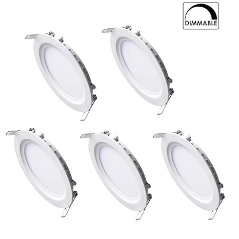 9w Ultra Thin Led Recessed Lights 5 Inch Cool White 5000k