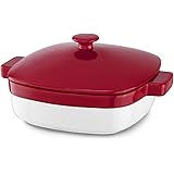 KitchenAid KBLR42CRER Streamline Ceramic 4.2-Quart Casserole Bakeware - Empire Red