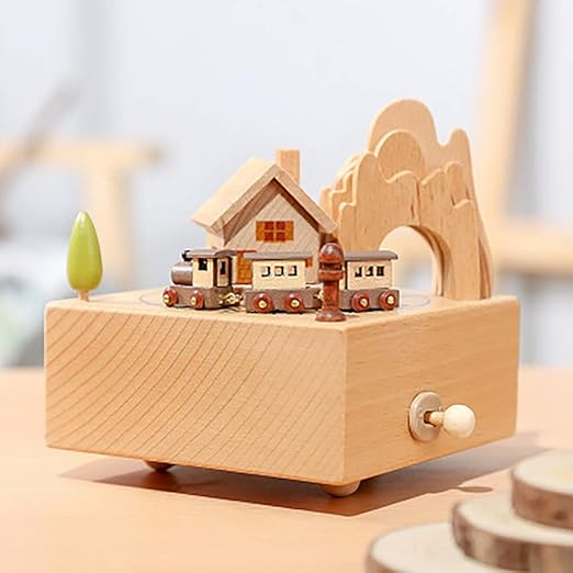 Amazon Co Jp Blackmasksu 木製オルゴール クリスマスオーナメント